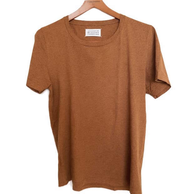 maison margiela t-shirt brown
