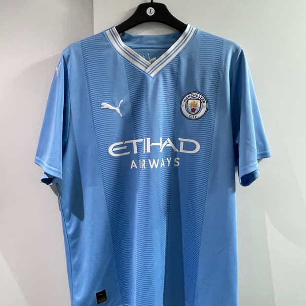 XL) 맨시티 맨체스터 시티 23/24 노마킹 홈 축구 유니폼
