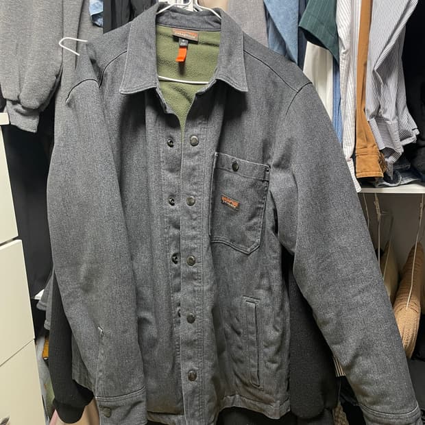 [M] 파타고니아 남성 아이언 포지 데님 워크 플리스 셔츠 자켓 블랙