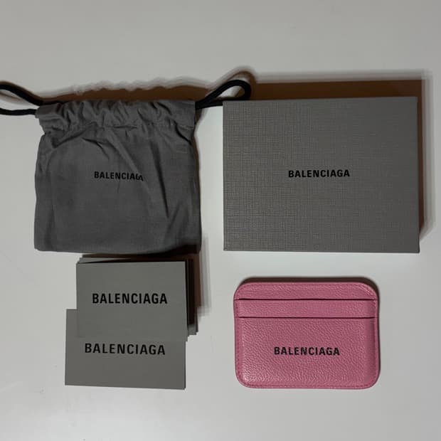 발렌시아가 핑크 카드지갑