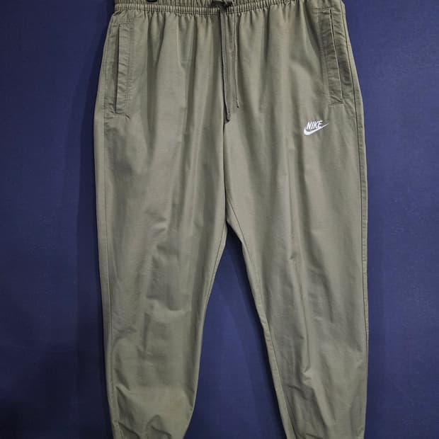 나이키 자수로고 카키 남성 허리 32~34 조거팬츠 