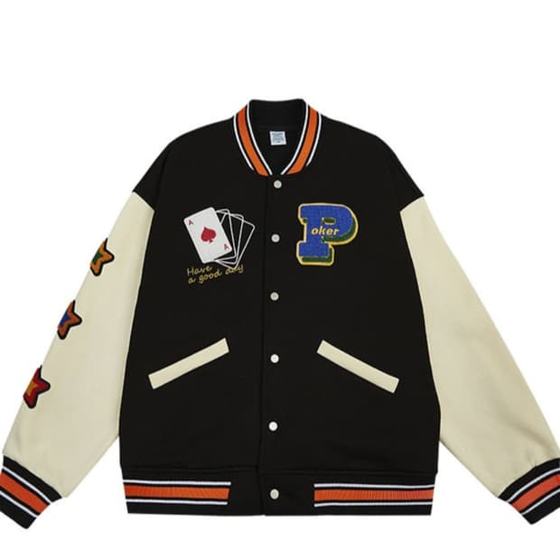 인플레이션 poker game 스타디움 자켓 XL (검정)