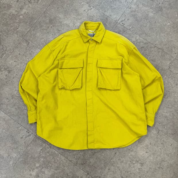 Cav Empt 카브엠트 옐로우 코듀로이 셔츠 #csz1109