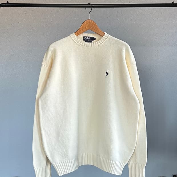 [XL]폴로 랄프로렌 코튼 니트 스웨터