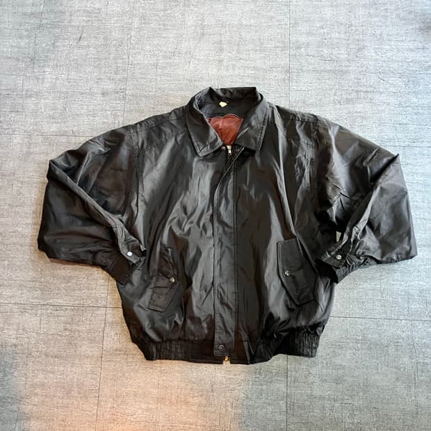 일본빈티지 올드스쿨아메카지 스트릿 혁오풍 아방핏블루종 봄버자켓