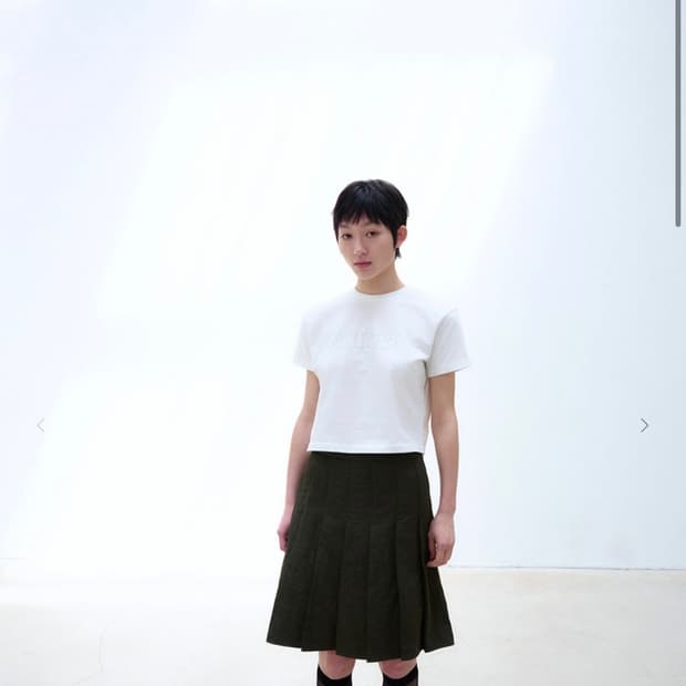 버뮬라 Burmula MIDI PLEATS SKIRT 