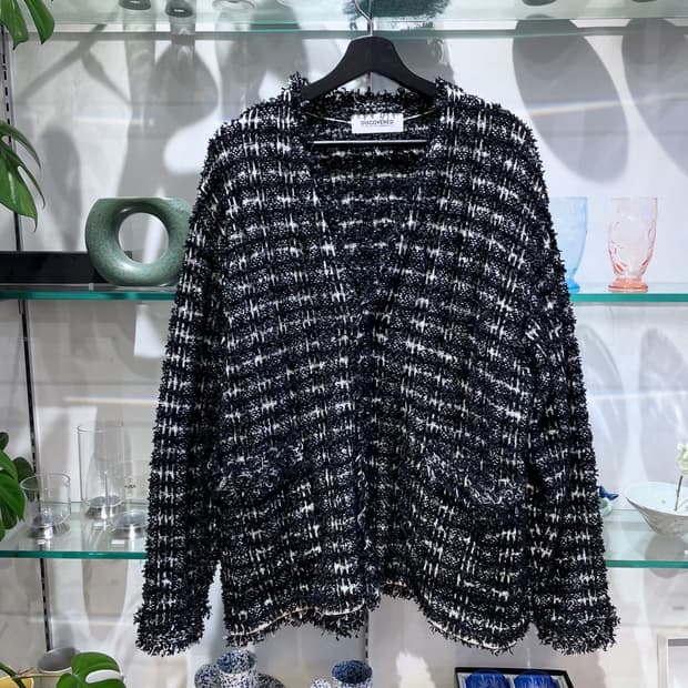 디스커버드 coco tweed knit jacket