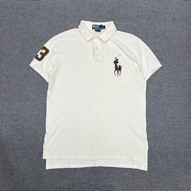 폴로랄프로렌 크림브라운 빅포니 카라티