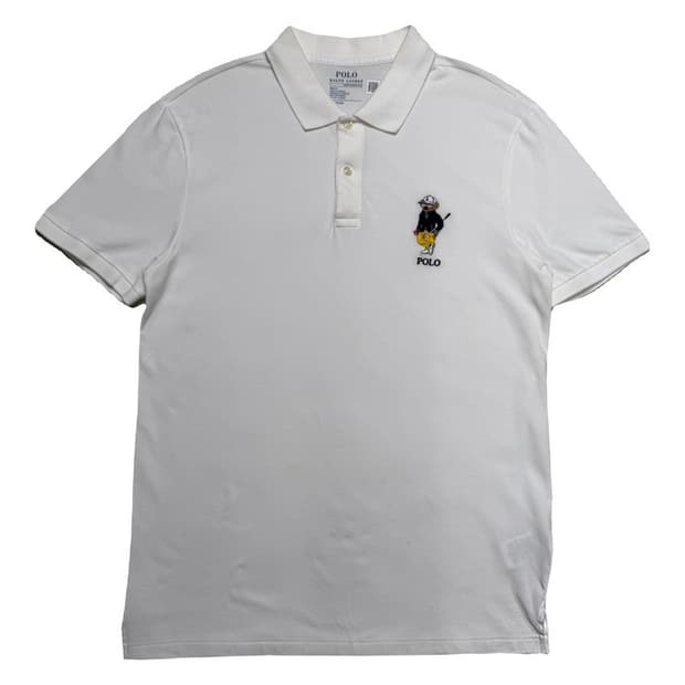 폴로 랄프로렌 골프 커스텀 슬림 퍼포먼스 베어 셔츠 화이트 M