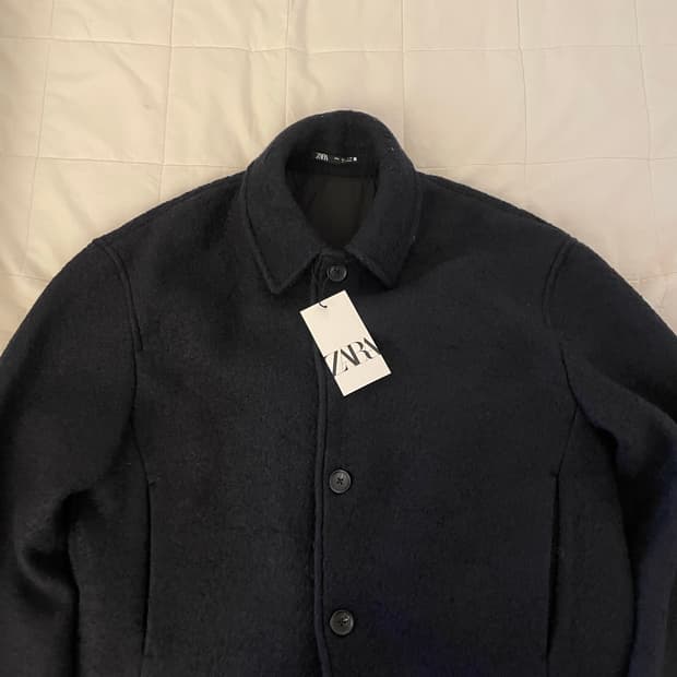 자라 더블페이스 울 재킷 L