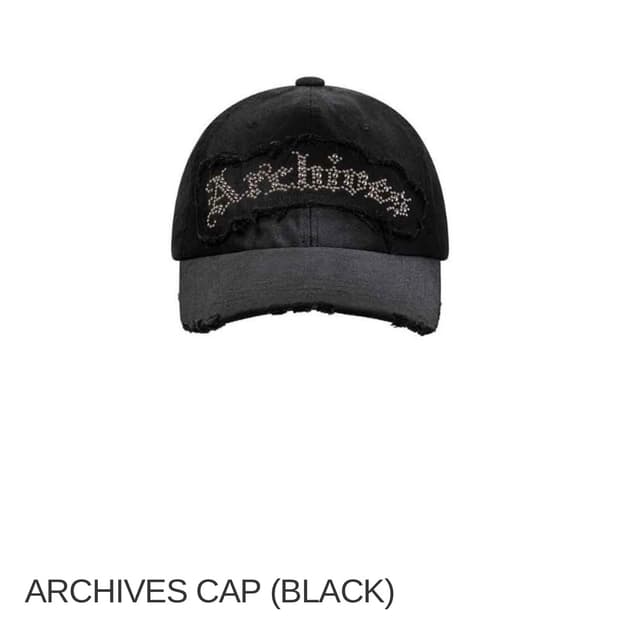 2000아카이브스 볼캡 빈티지블랙