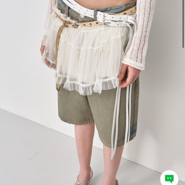 LCDC 웨스턴 크랙 벨트 베이지