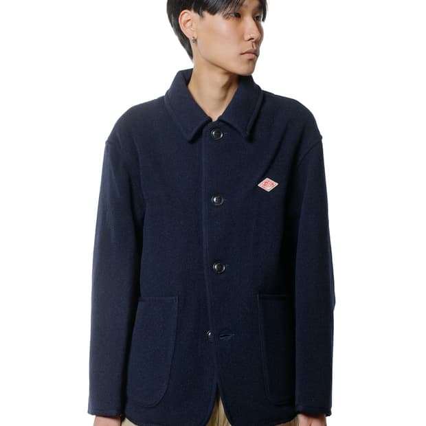 단톤 울 라이트 파일 칼라 자켓 40