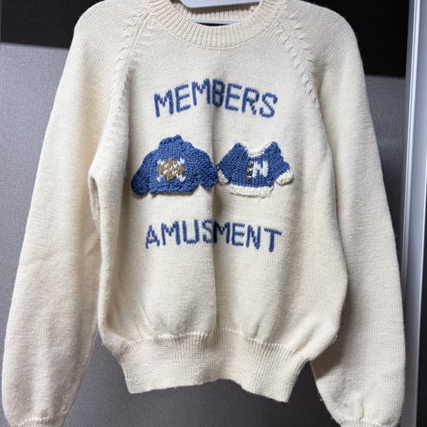 일본 빈티지 미니 니트 스웨터