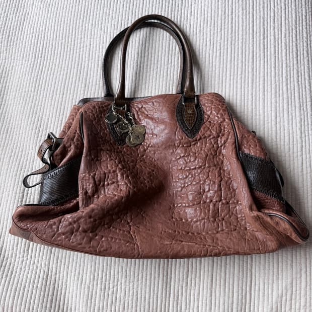 Fendi Vintage Charm Brown Leather Bag