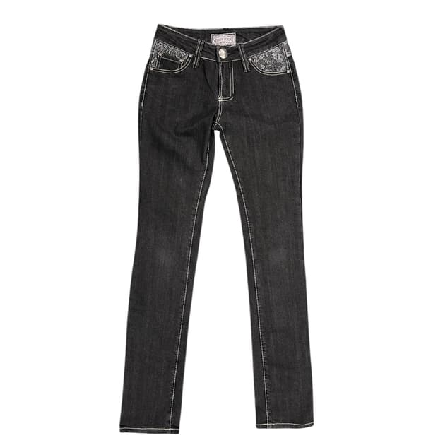 P056 Jessy Logan Y2K 백포켓 데님 팬츠