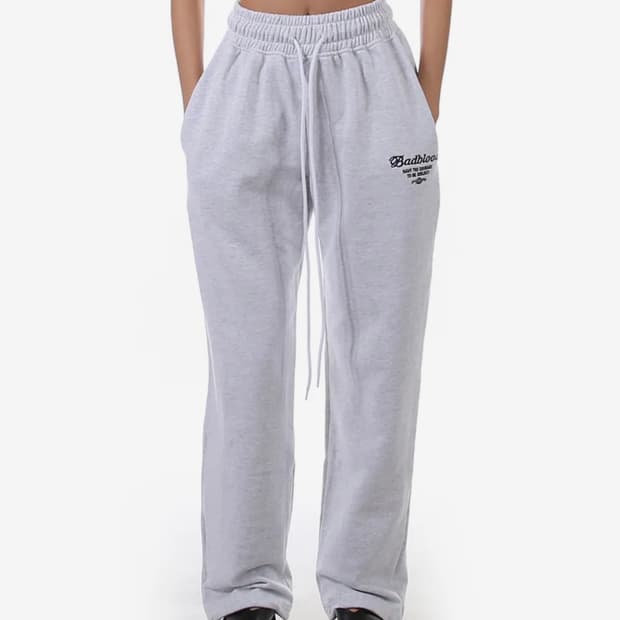 배드블러드 로고 2 way 조거 트라우져 애쉬 그레이