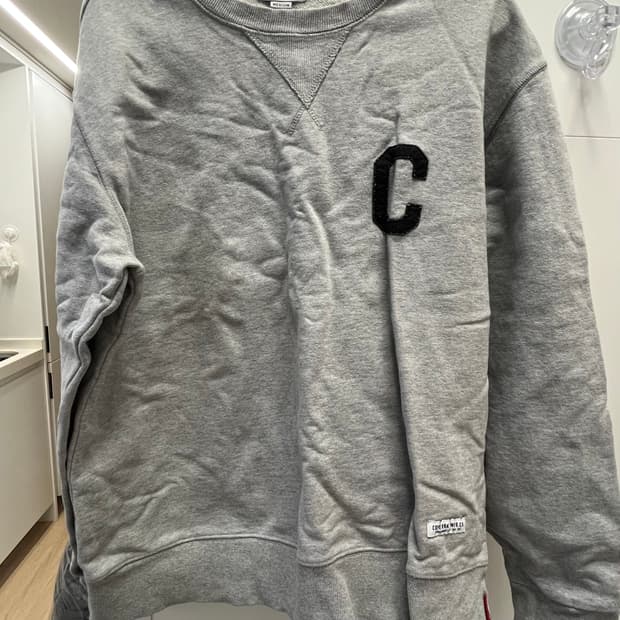 커버낫 맨투맨 그레이 사이즈 m