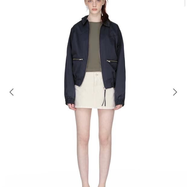 썬번프로젝트 스트링 봄버 자켓 새상품 네이비