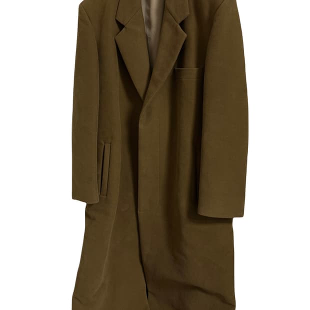 라프시몬스 17AW 런웨이 스웨이드 롱코트
