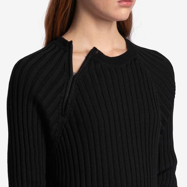 *판매중단예정* 팔로마울 Zip 니트 블랙