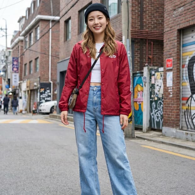 VANS 반스 오프더월 빅로고 코치 자켓