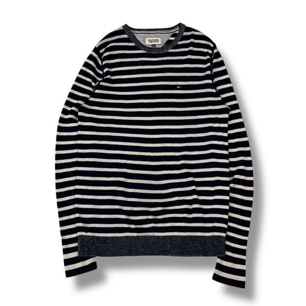 타미힐피거 스트라이프 니트 r1497