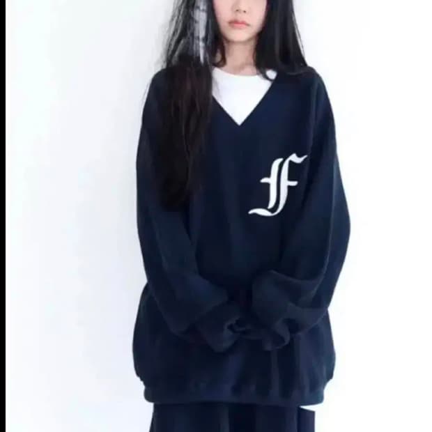 샵페어리 와플 박시 맨투맨