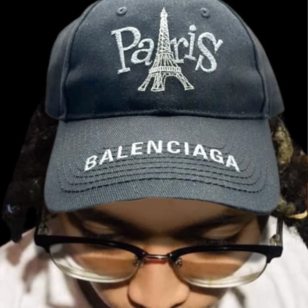 19FW 발렌시아가 파리 로고 자수 볼캡