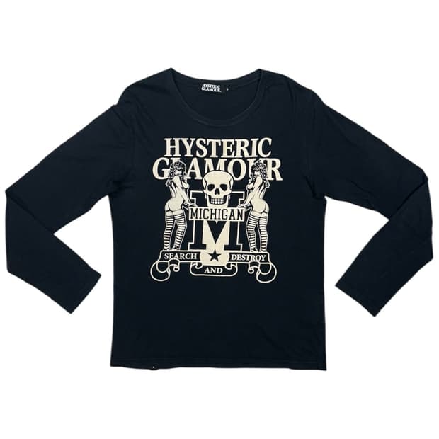 히스테릭 글래머 아카이브 악마 히스걸 롱슬리브 티셔츠
