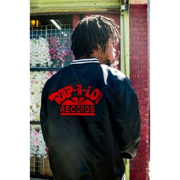 슈프림 x rap a lot records 콜라보 바시티 자켓 