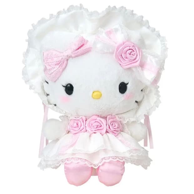 일괄)산리오 키티 마이멜로디 화이트프릴 누이