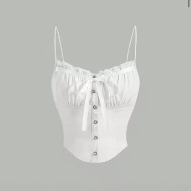 (새상품)쉬인 에이블리 러블리 탑 나시 시즈니룩