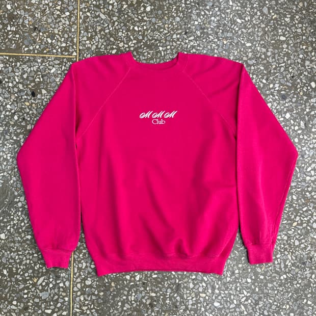 80s USA 헤인즈 MMM 클럽 빈티지 스웻셔츠 L