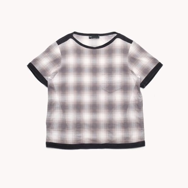 plaid pocket T 