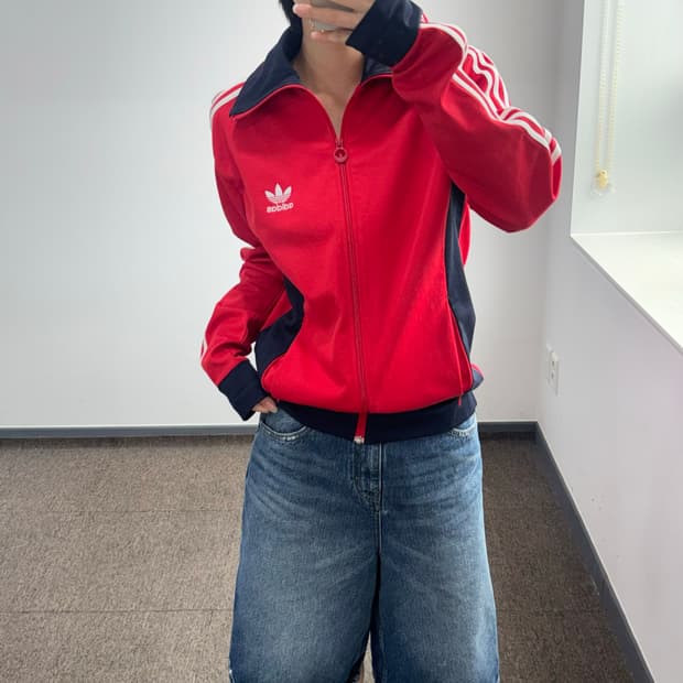 Adidas 아디다스 유로파 레드 네이비 배색 져지