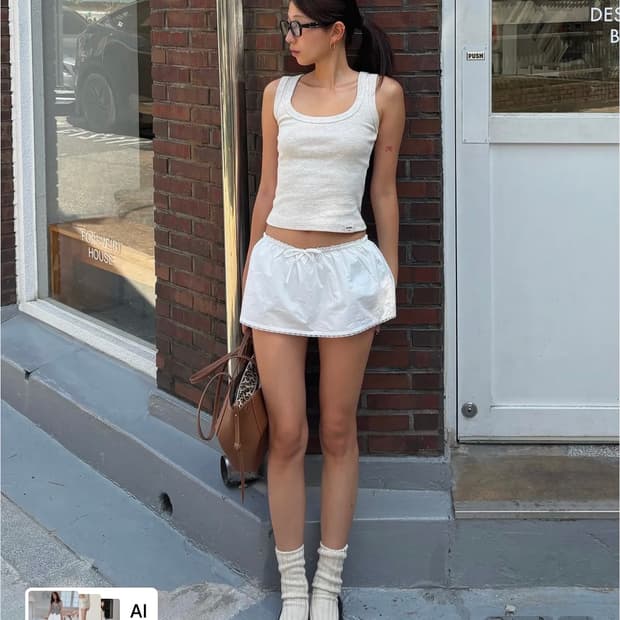 G CLASSIC LACE-UP MINI SKIRT
