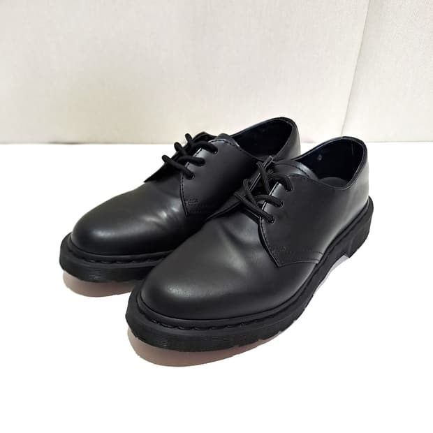 (택포) 닥터마틴 모노 14345 3홀 더비슈즈 블랙 UK7 B798