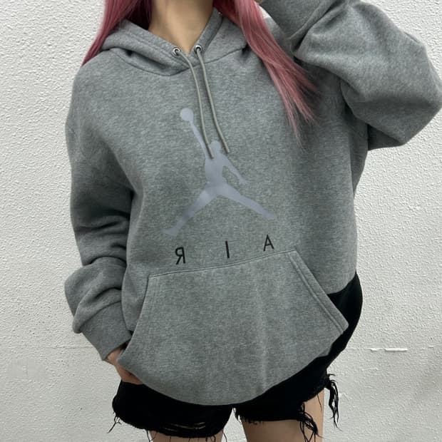 조던 그레이 후드 XL