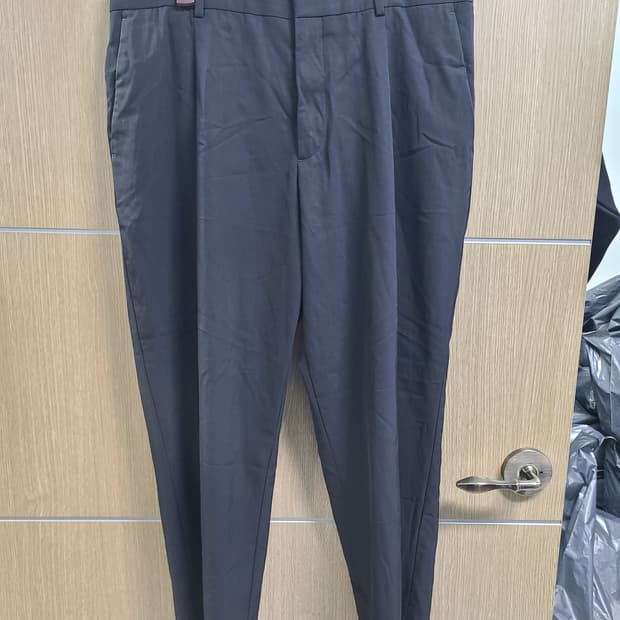 띠어리 버진울 블랙 여름 슬랙스 34