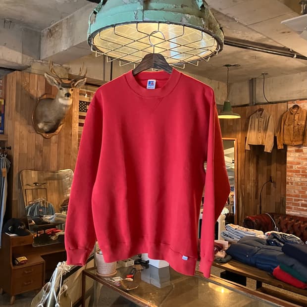 80s USA 빈티지 러셀 플레인 스웻 셔츠 맨투맨