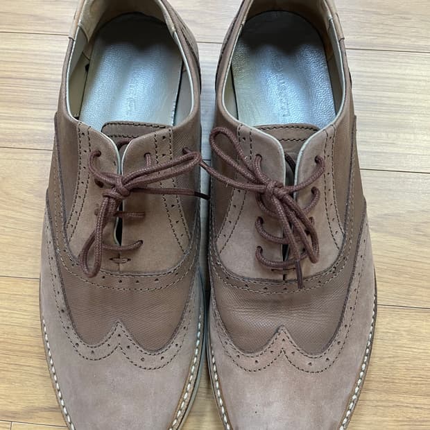 라코스테 브라운 브로그 슈즈 280