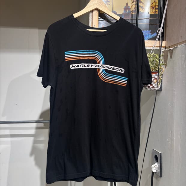 HarleyDavidson Racing Stripe Logo tea
