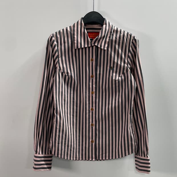 비비안웨스트우드 스트라이프 긴팔 셔츠 (on.256)