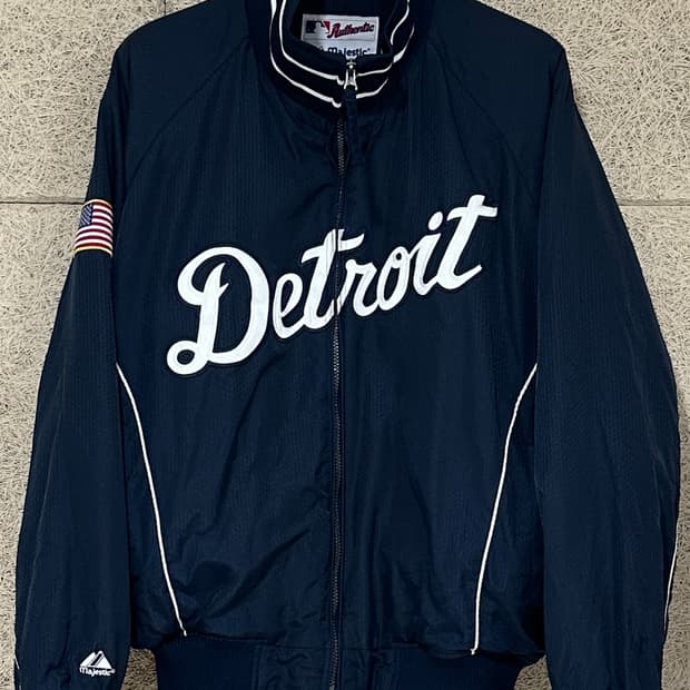 마제스틱 디트로이트 타이거즈 자켓 네이비