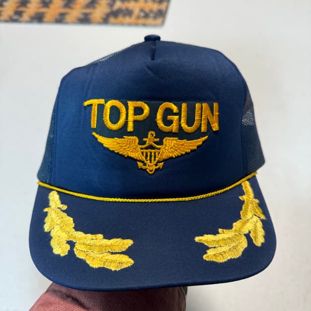 탑건 빈티지 자수 트러커캡 톰크루즈 매버릭 모자 볼캡 미군 미공군