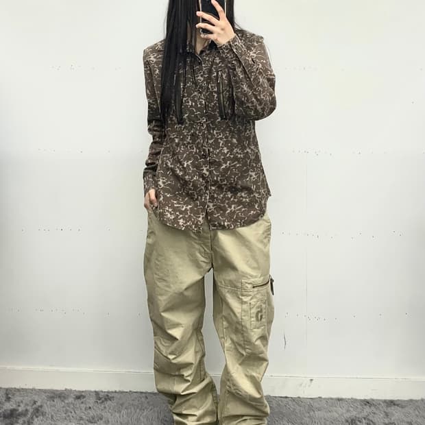 커스텀 컬쳐 vkei 패턴 셔츠