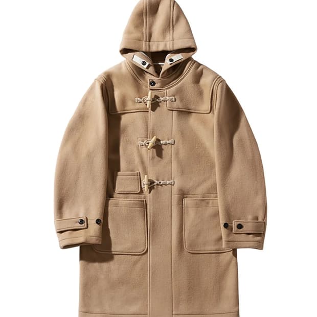 라이즈앤빌로우 헤비 울 펠트 더플 코트 카멜 M사이즈