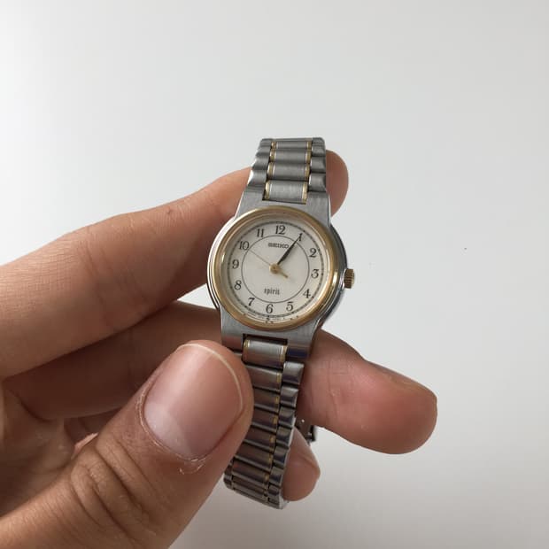 90s seiko spirit arabic combi quartz
