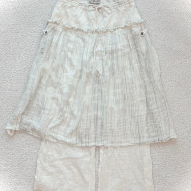 빈티지 말라이카 히피 모리 스커트팬츠 malaika 하구미 